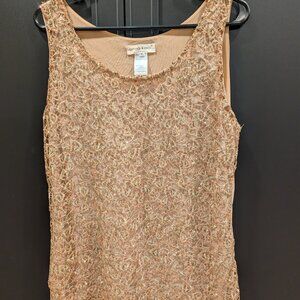 Gold Sparkly Tank Top